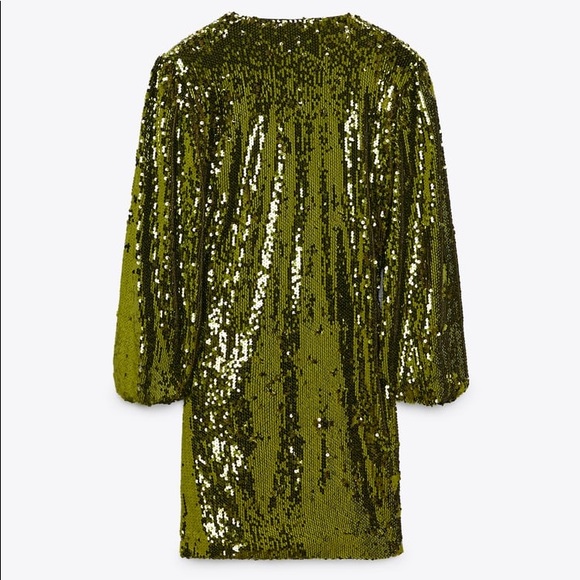 LAST 1!🔥ZARA SEQUIN WRAP DRESS - Picture 16 of 16
